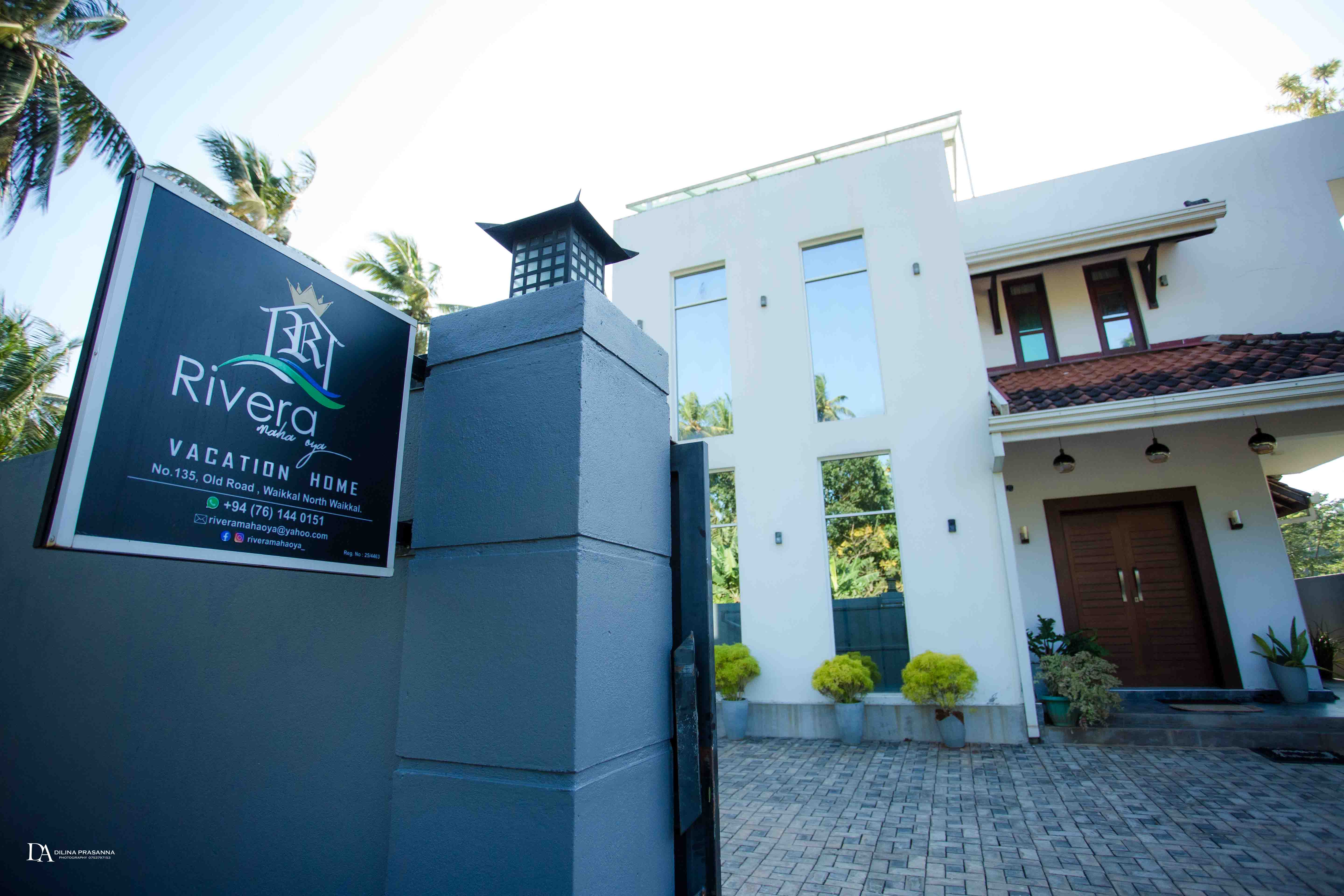 Villa exterior with pool